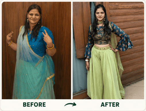 Sweety Jain transformation
